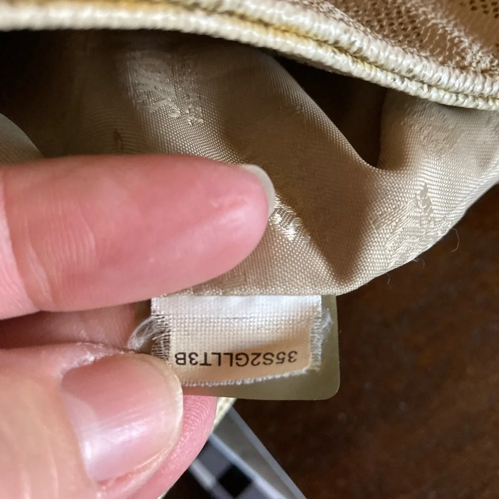 Mk Michael Kors signature logo embossed Satchel tote shoulderbag